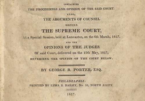 The Trial of Robert W. Houston. Philadelphia: Printed by Lydia R. Bailey, 1817. 