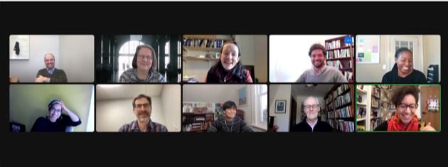 Photo of faculty on Zoom call
