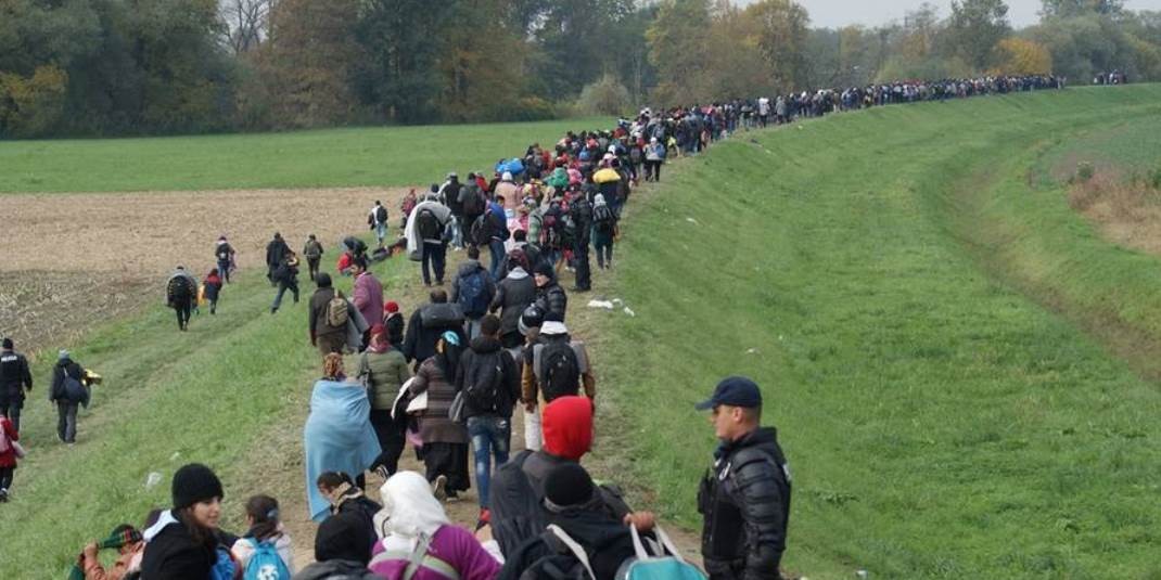 Migrants in Slovenia, 23 October 2015
