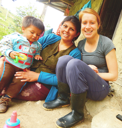 Anne Gillian Freedman, BC '13, in Peru 