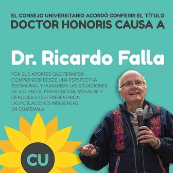 Falla honorary doctorate, gives address