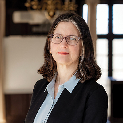 March 11, 2022 -- Mary Bilder, Boston College Law School Professor, and Founders Chair. Photographed in regards to her new publication, "Female Genius: Eliza Harriot and George Washington at the Dawn of the Constitution."