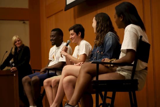 Four student panel