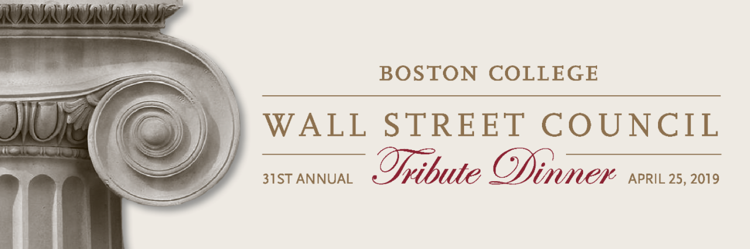 Wall Street Council Tribute Dinner banner