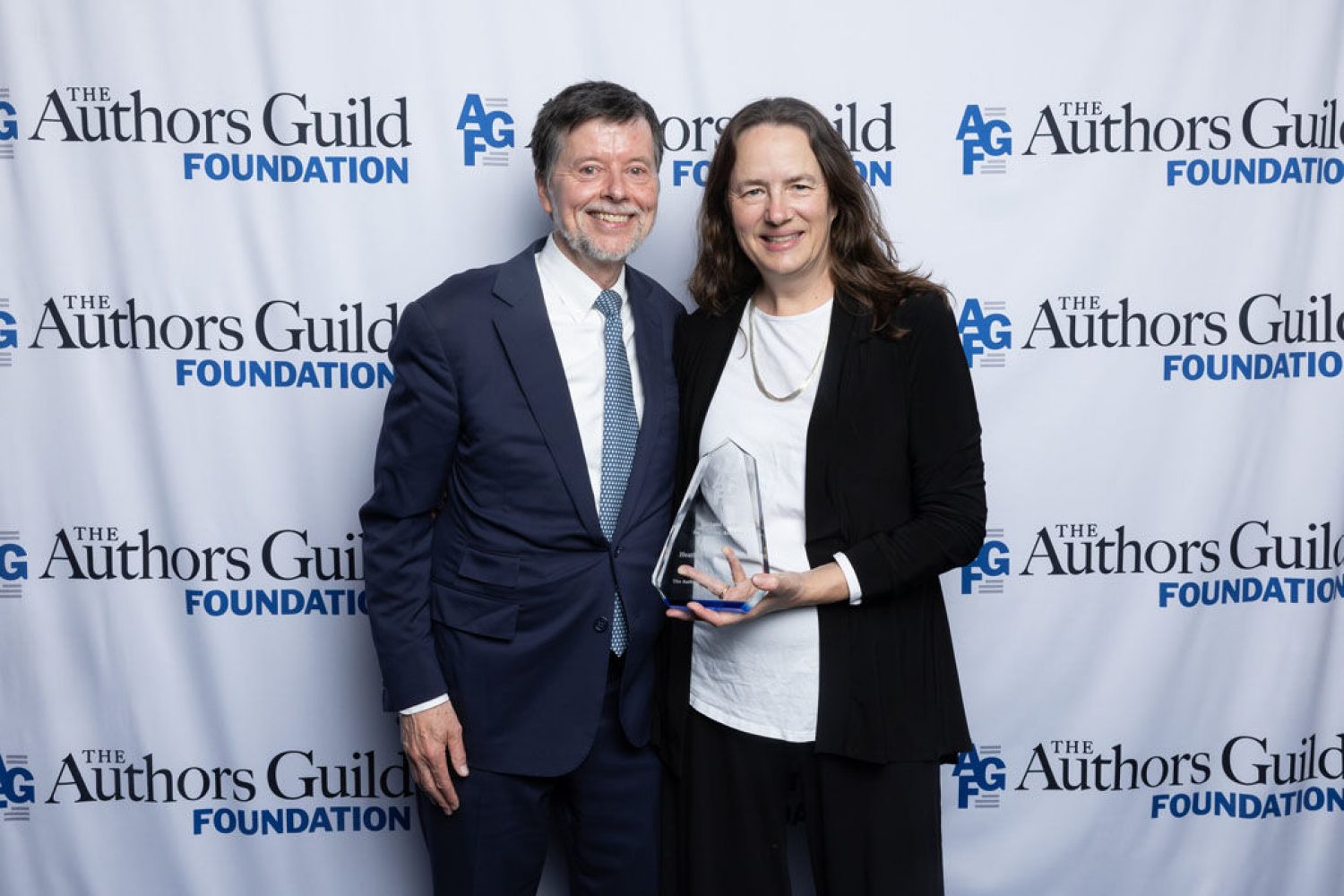 Ken Burns and Heather Cox Richardson at the Authors Guild Gala