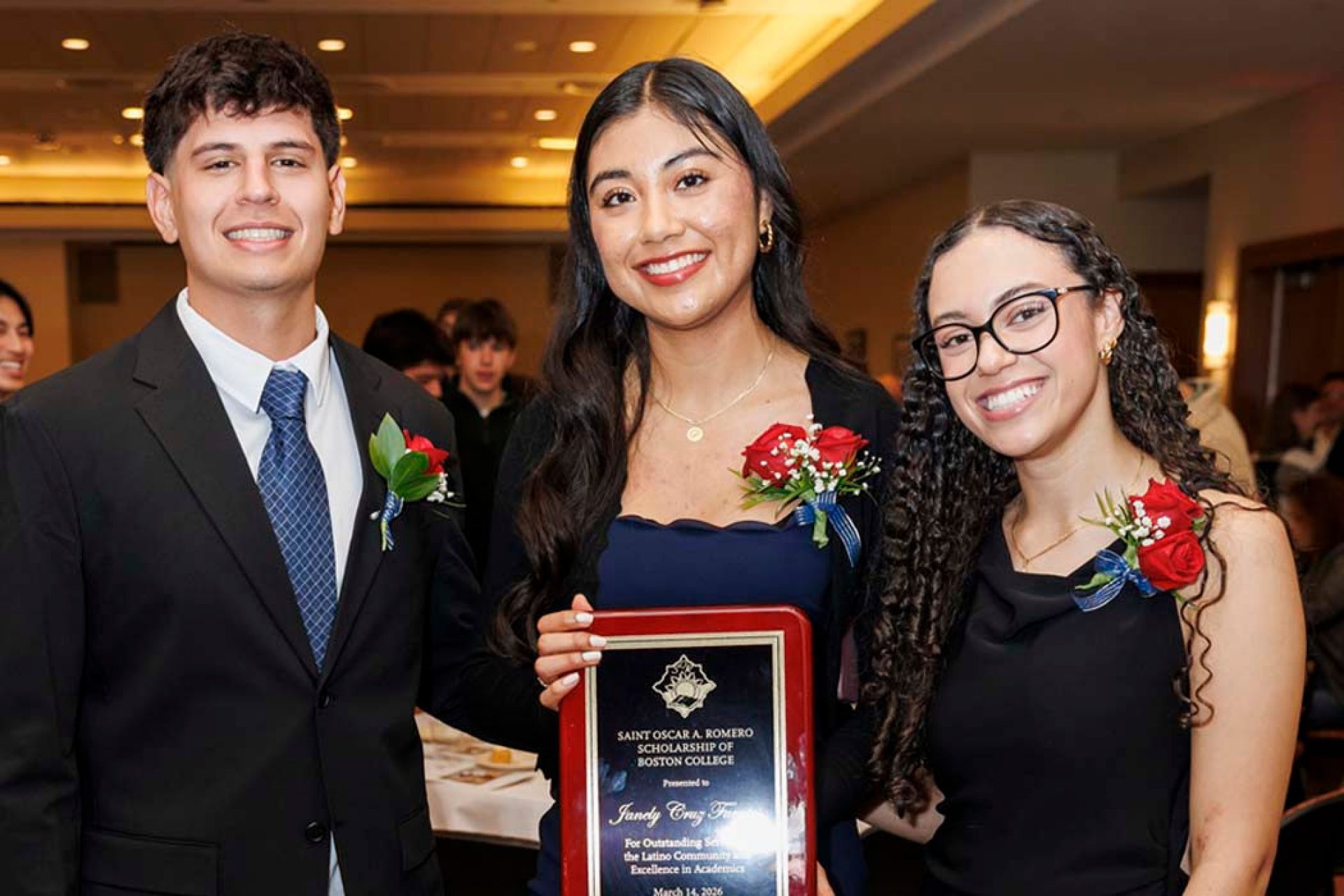 Janely Cruz Fuentes receives BC's Romero Scholarship