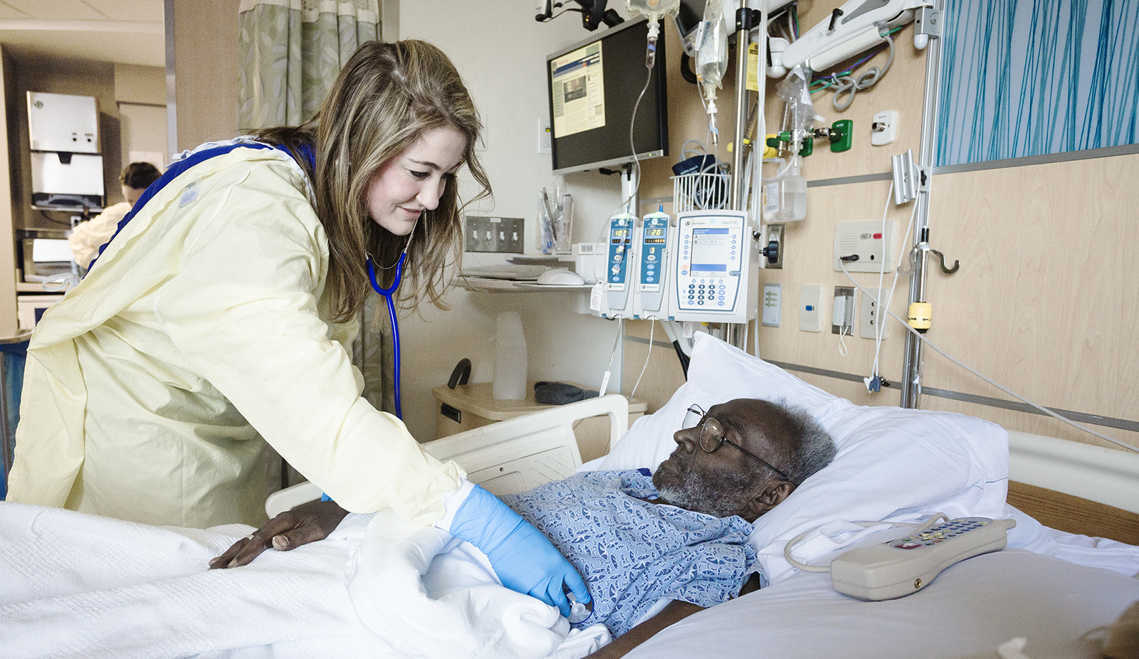 student nurse at hospital