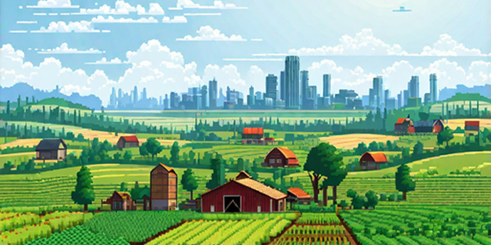 ILHPR Conference Image of farm and city