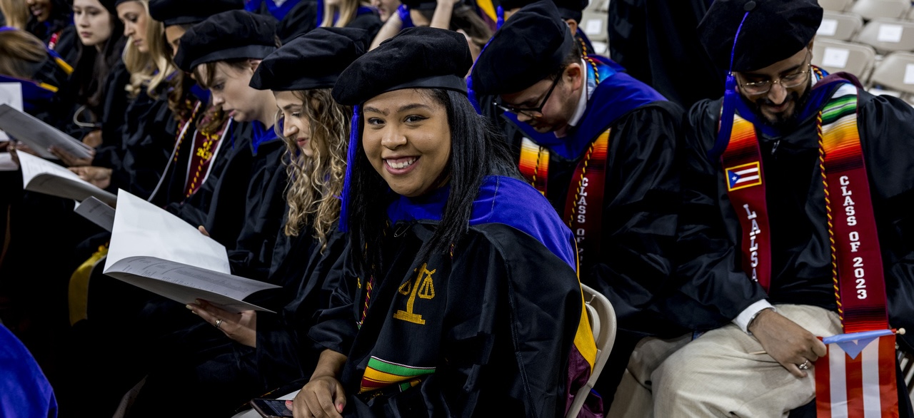 students at convocation