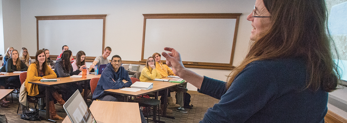 professor lecturing students